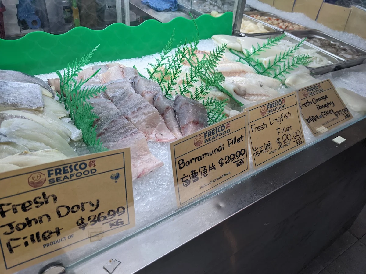 Menu, Fresco Seafood