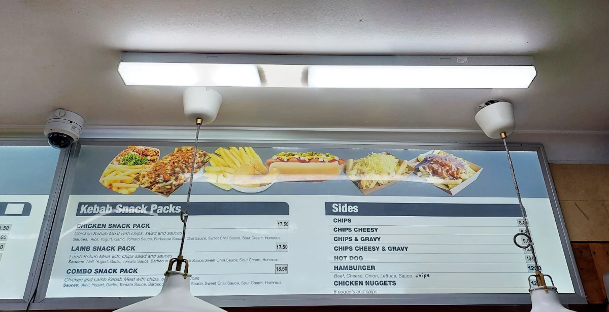 Menu, Istanbul Kebab Bar