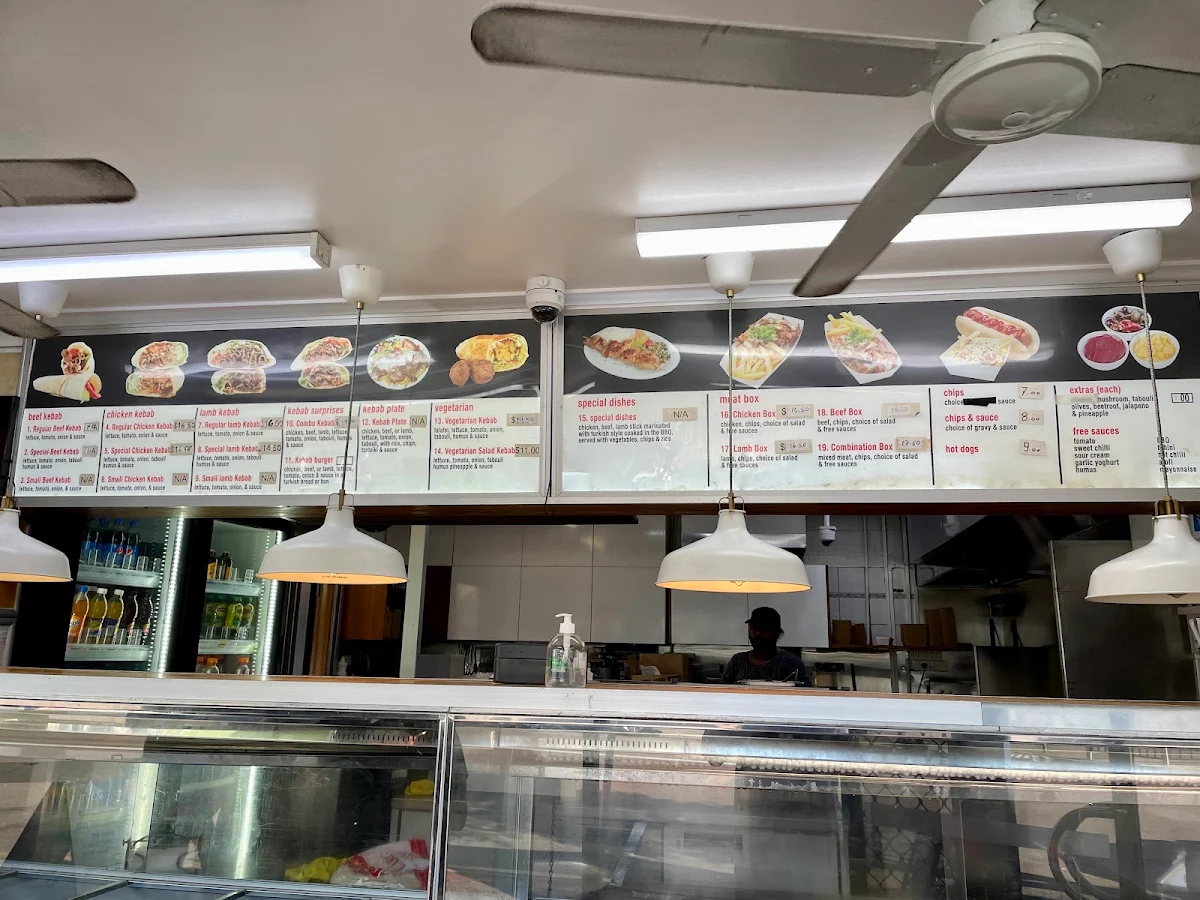 Menu, Istanbul Kebab Bar