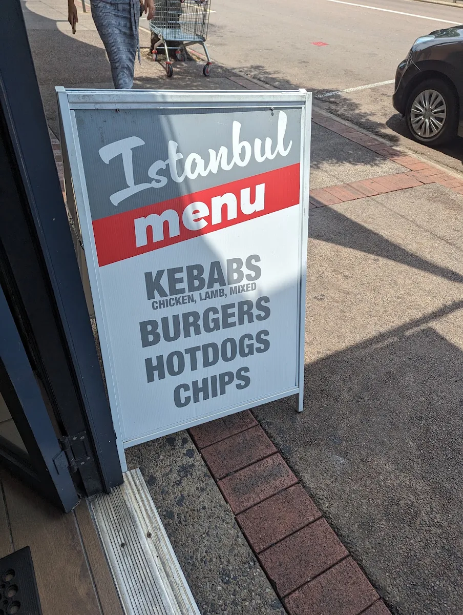 Menu, Istanbul Kebab Bar