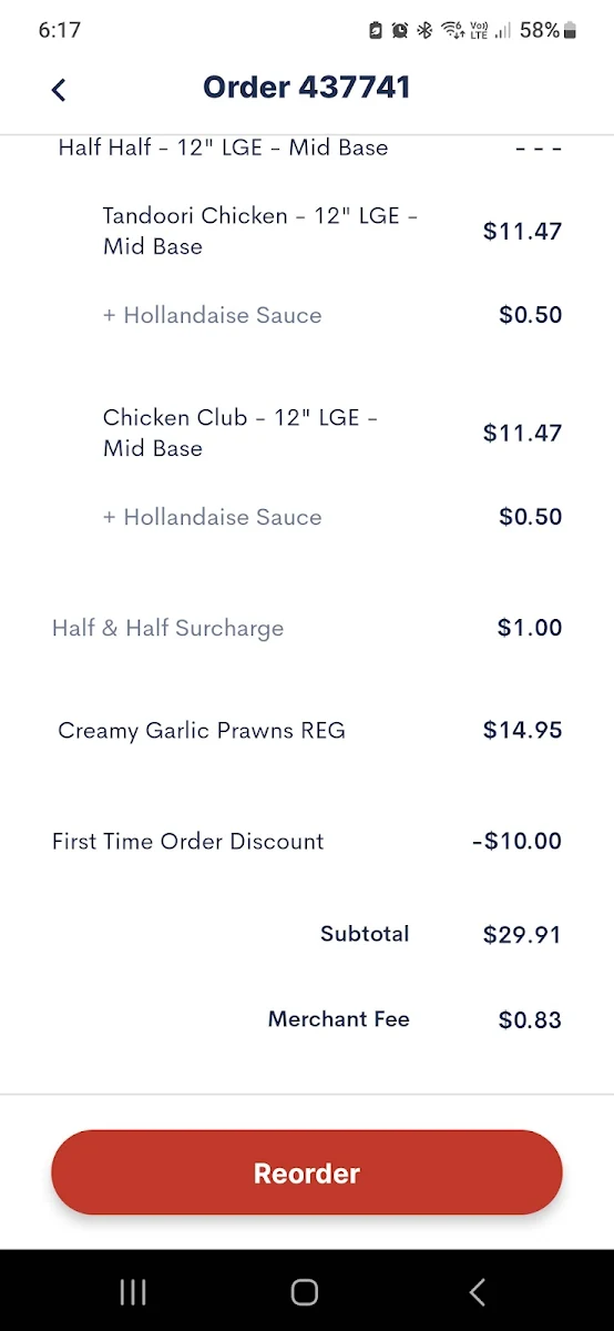 Menu, Ma's Pizza Kitchen - Rural View