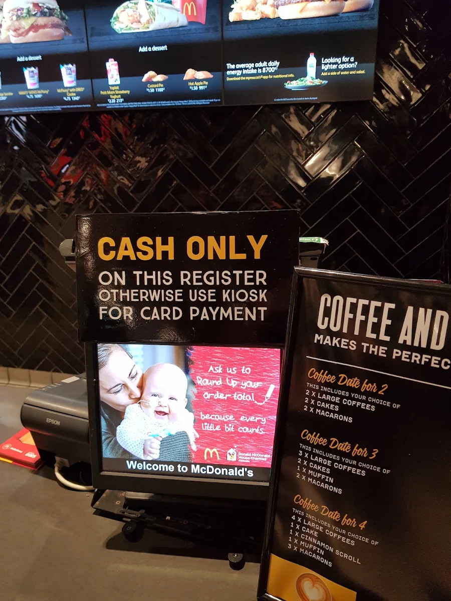 Menu, McDonald's Townsville CBD