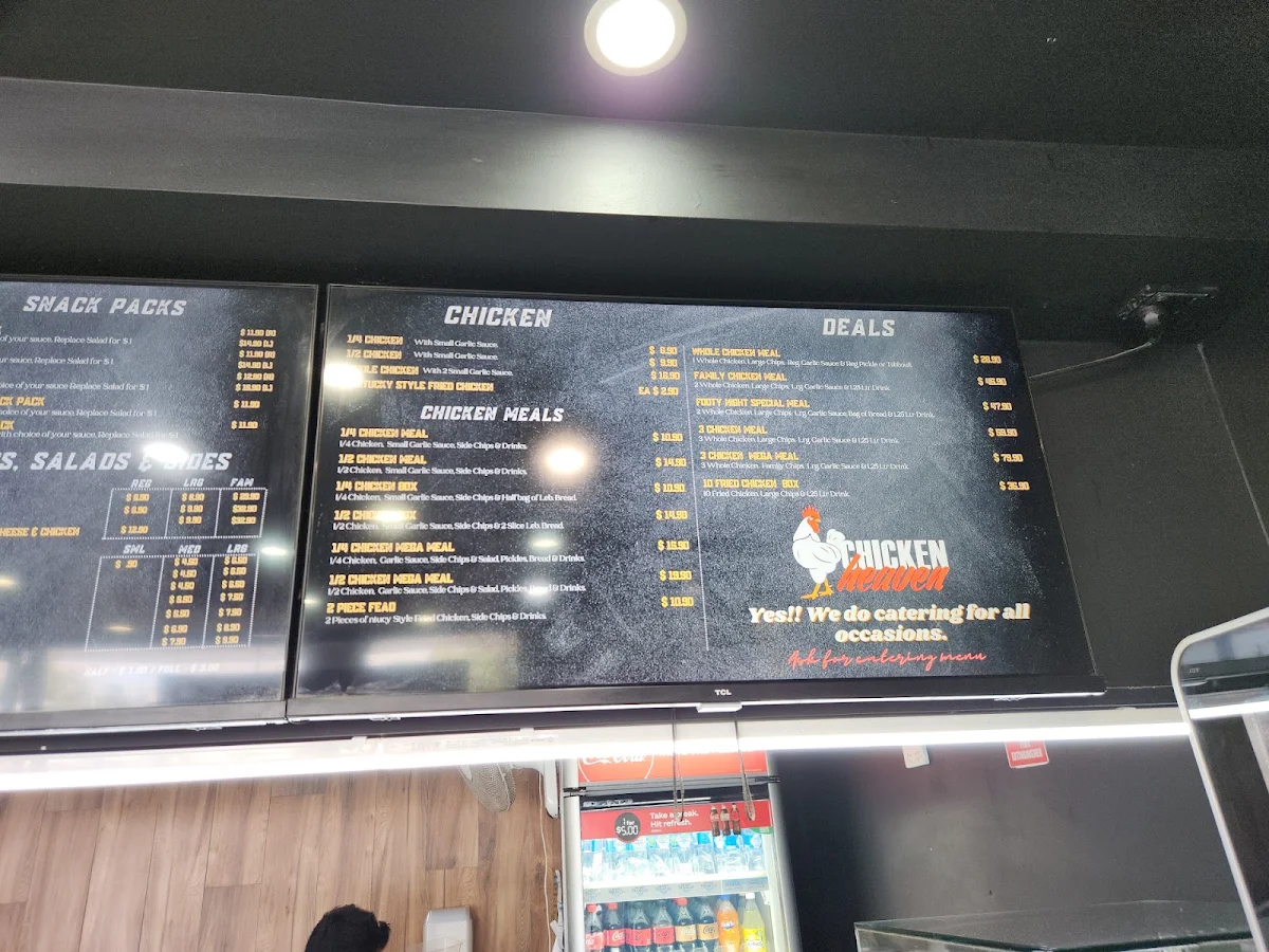 Menu, Chicken Heaven