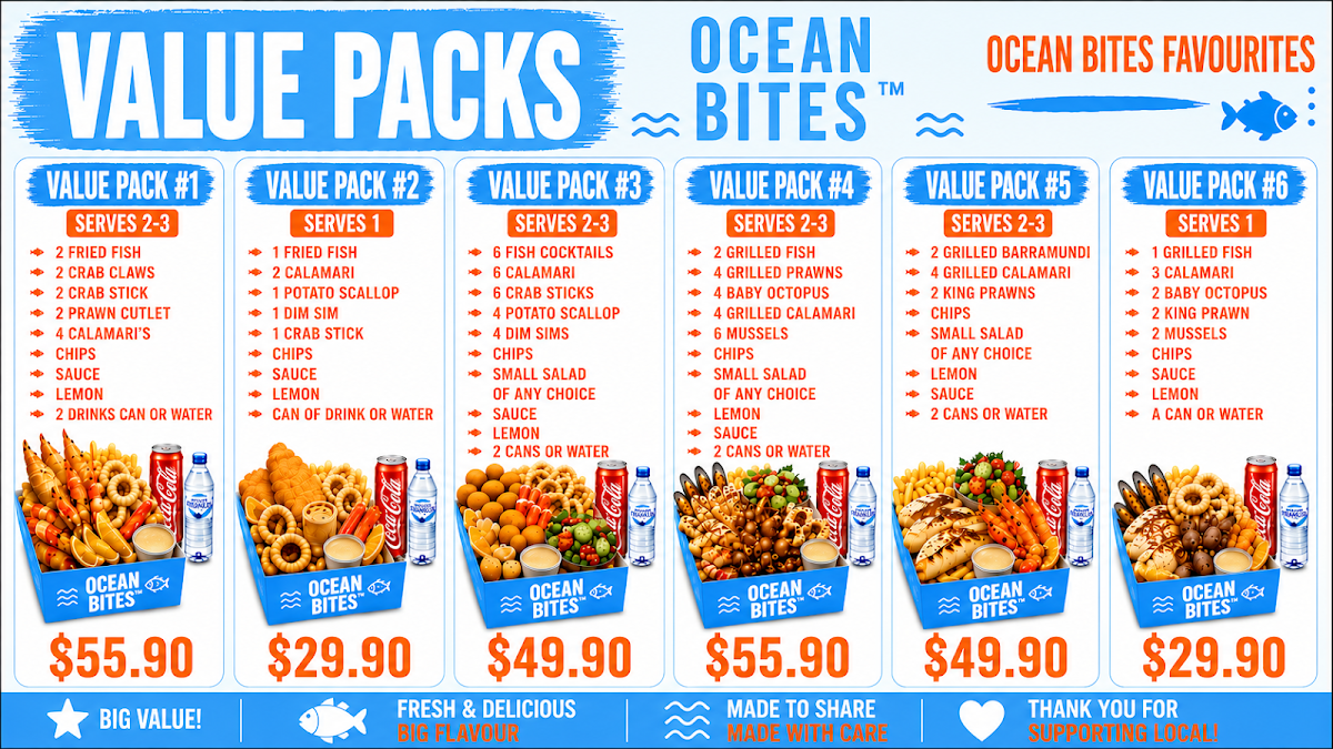 Menu, OCEAN BITES
