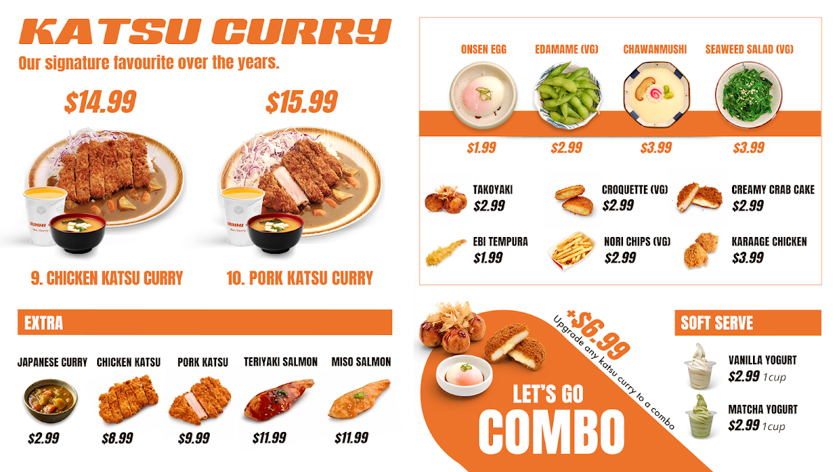 Menu, Yummi Go
