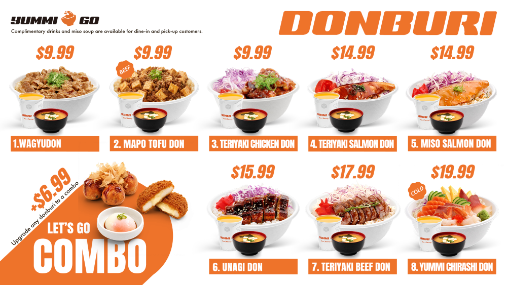 Menu, Yummi Go