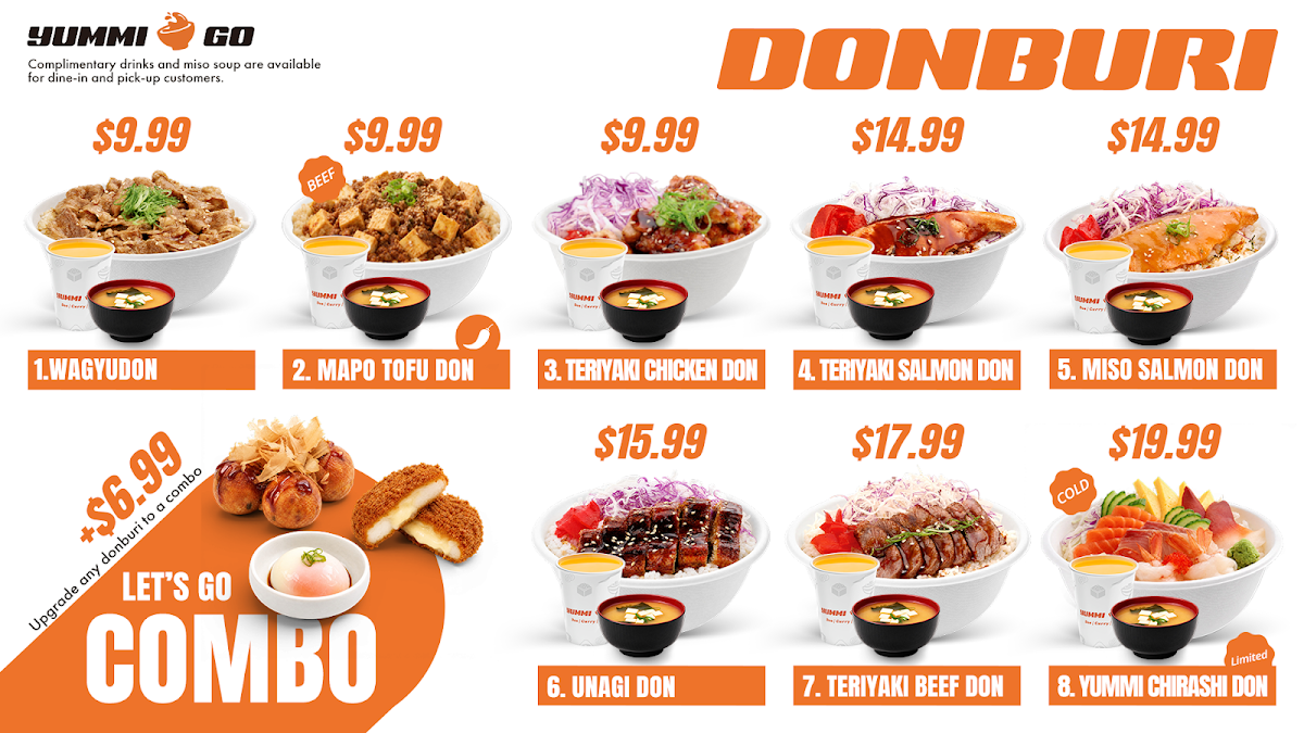 Menu, Yummi Go
