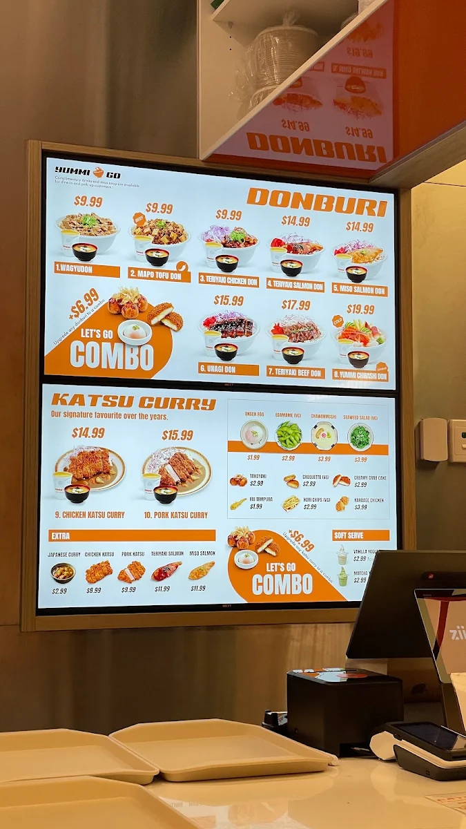 Menu, Yummi Go