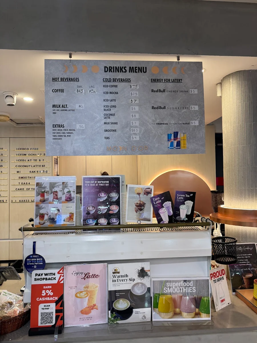 Menu, Moon D'or