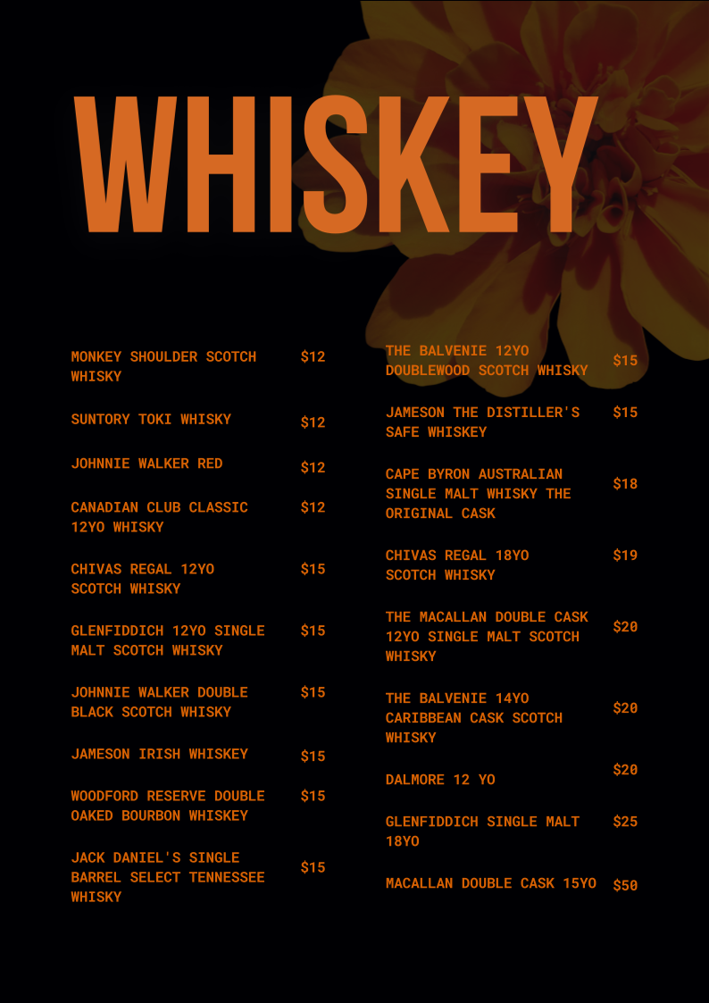 Menu, Chapati CBD
