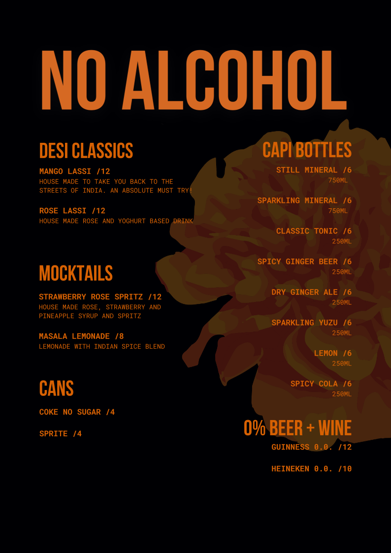 Menu, Chapati CBD