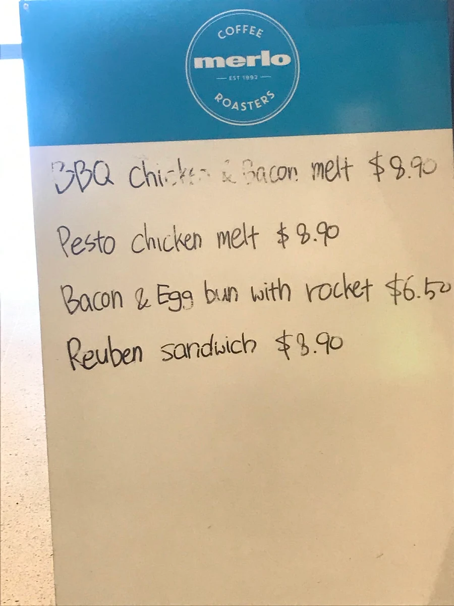 Menu, MisterQcafe Chatswood