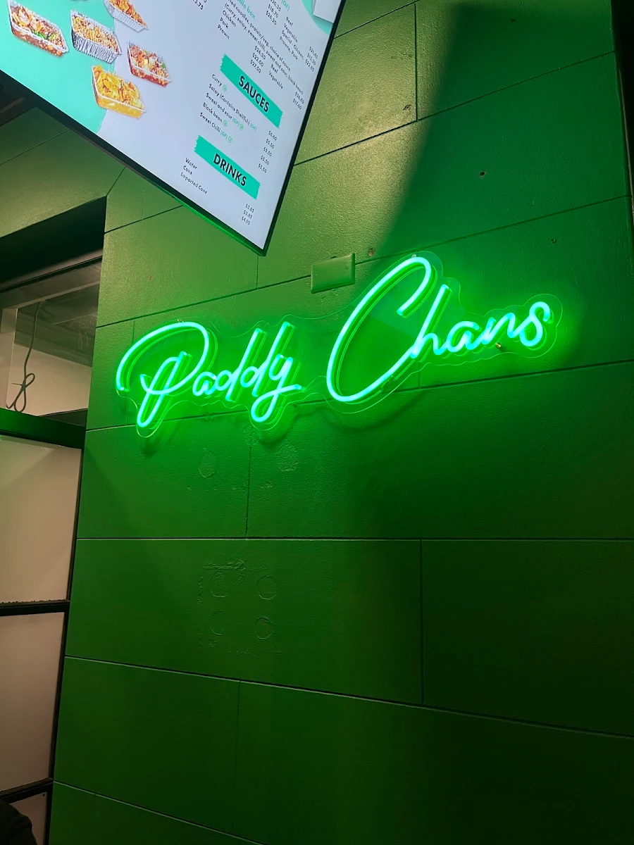 Menu, Paddy Chans