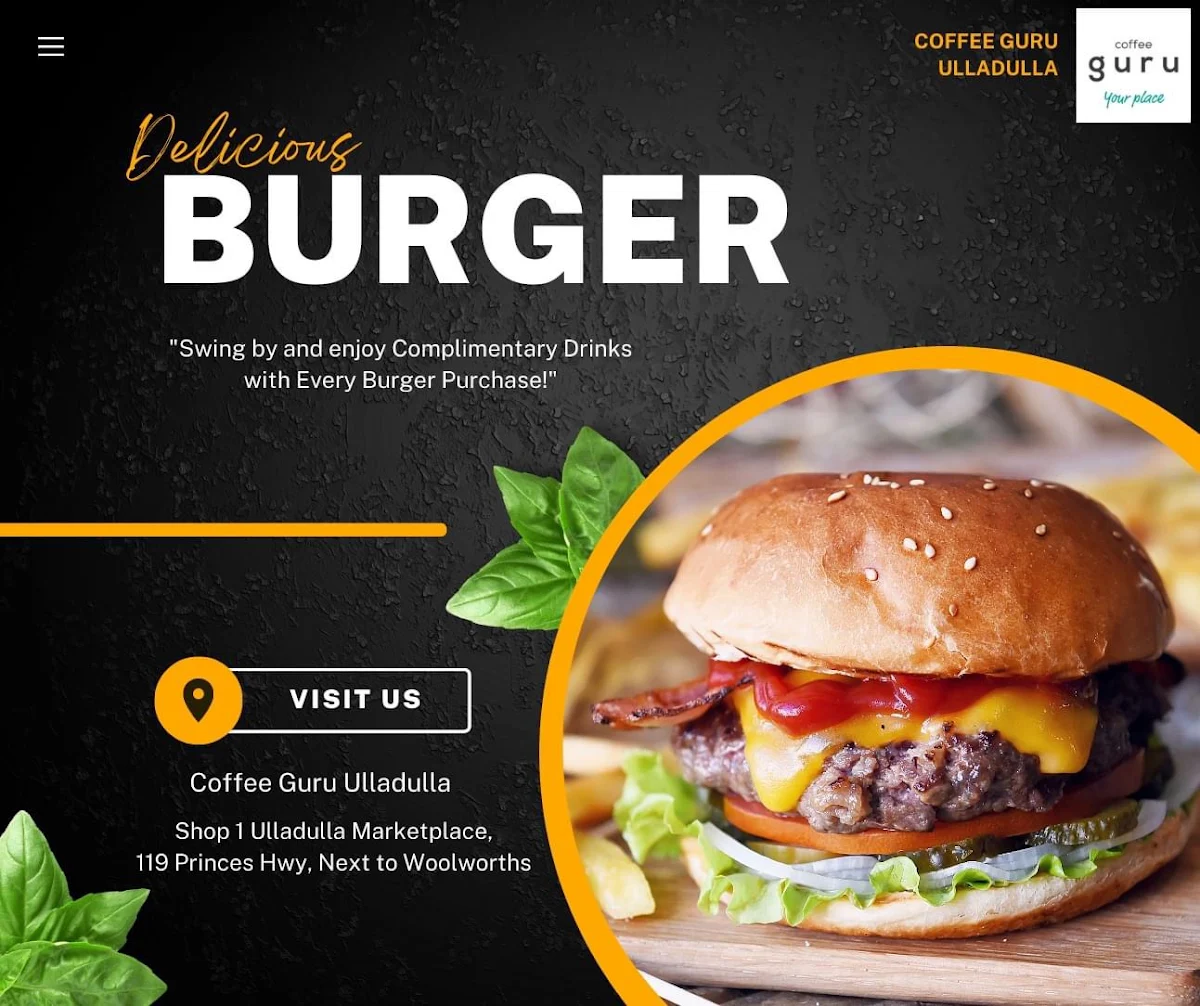 Menu, Coffee Guru Ulladulla