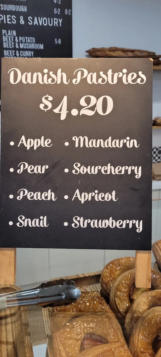 Menu, Parfait patisserie