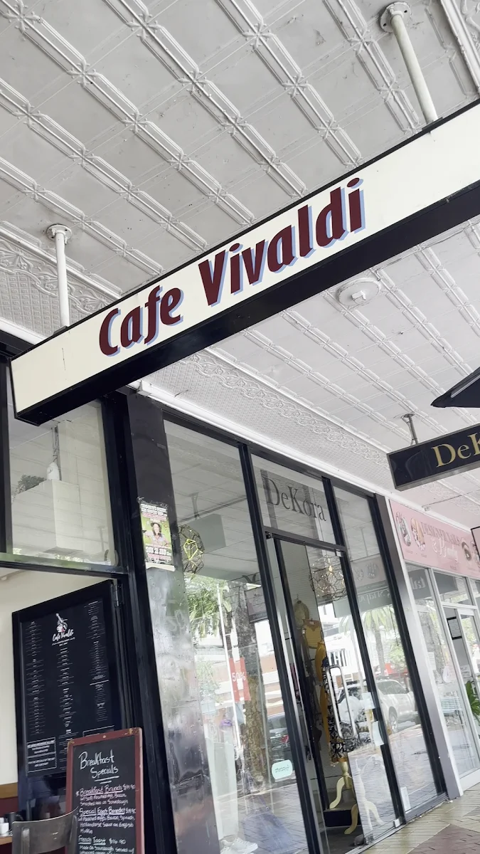 Menu, Cafe Vivaldi