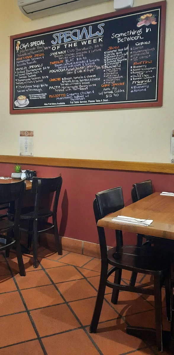 Menu, Cafe Vivaldi