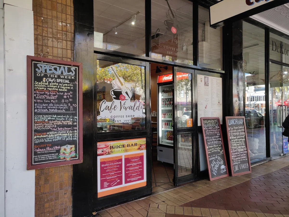 Menu, Cafe Vivaldi