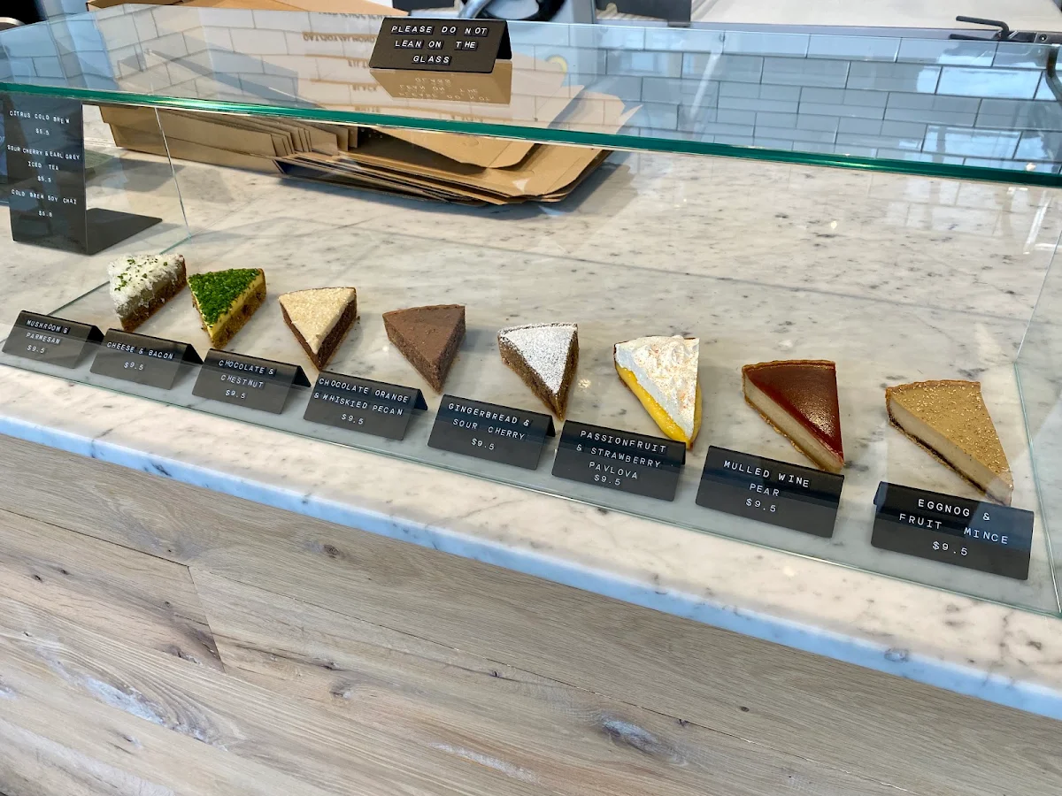 Menu, Tarts Anon