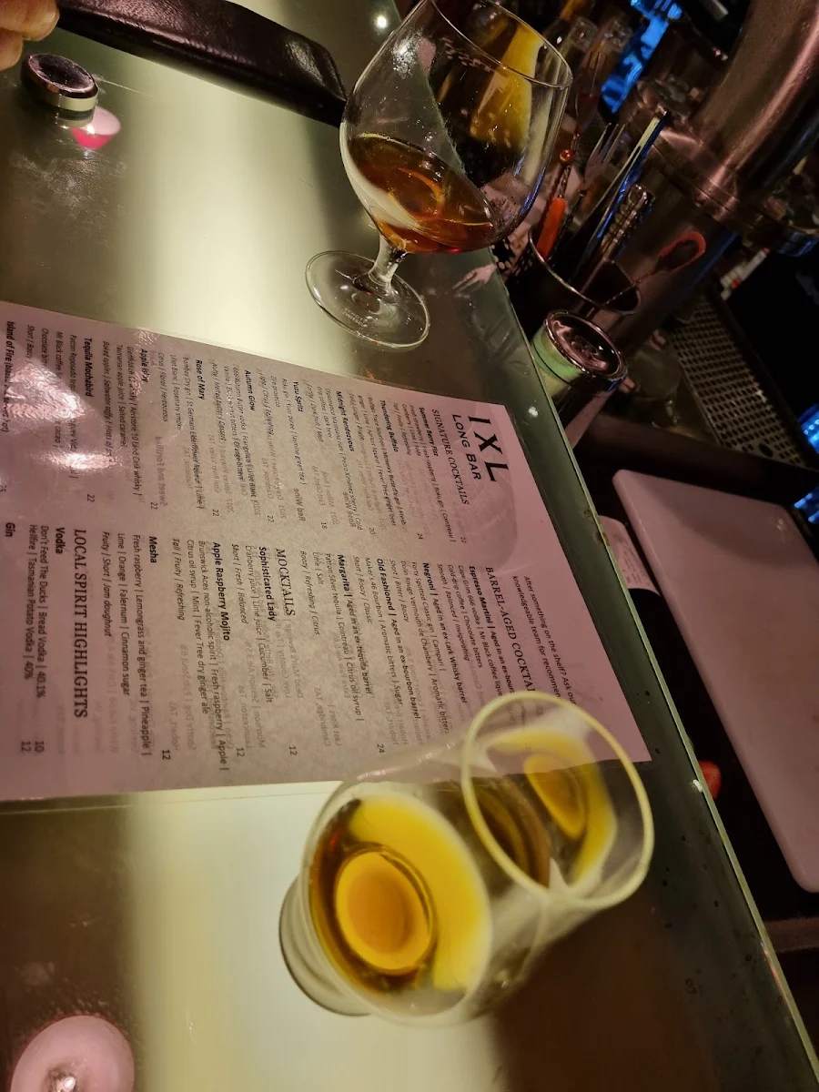 Menu, IXL Long Bar