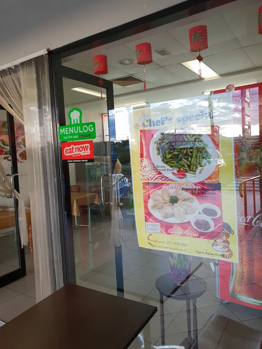 Menu, Tigers Asian Wok Kenmore