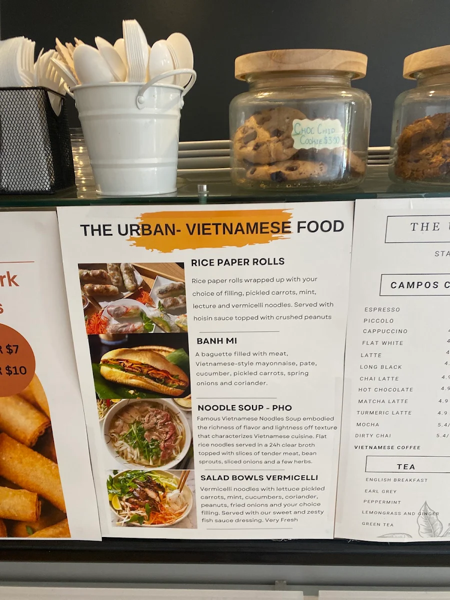 Menu, Banh Mi Cafe Express