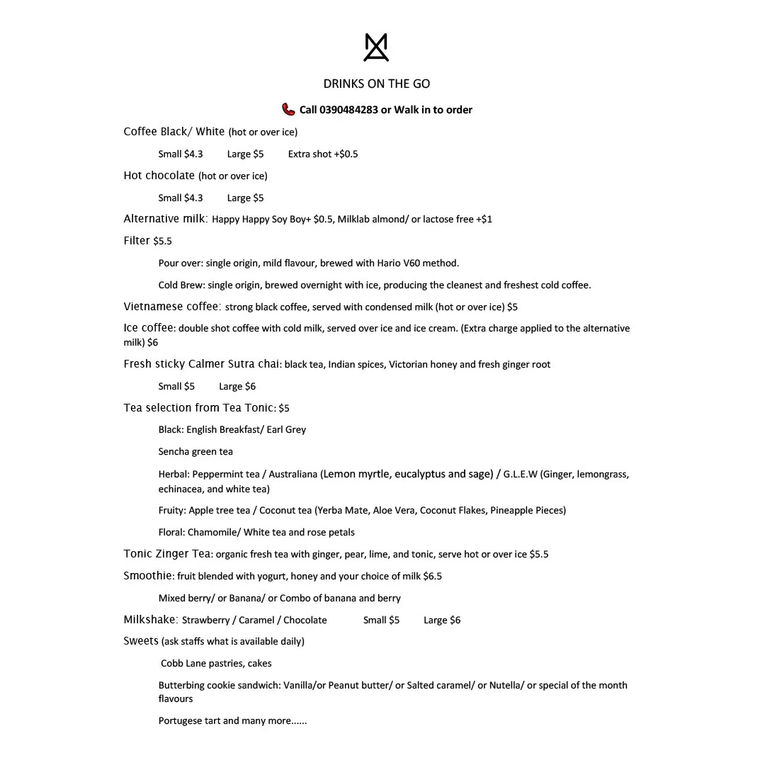 Menu, Miss An'am