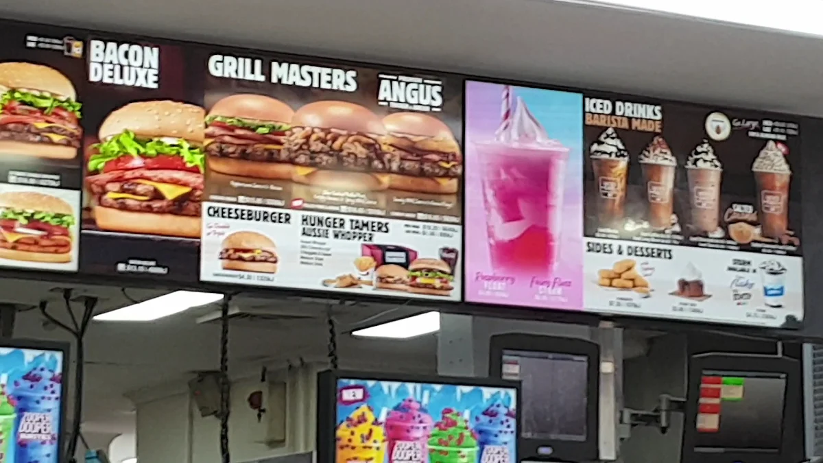 Menu, Hungry Jack's Burgers Belmont (NSW)