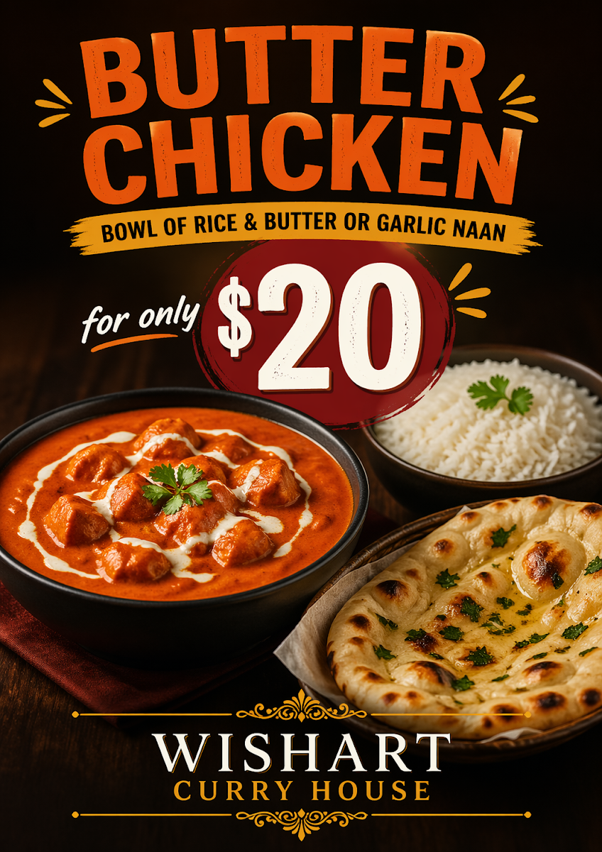 Menu, Wishart curry house