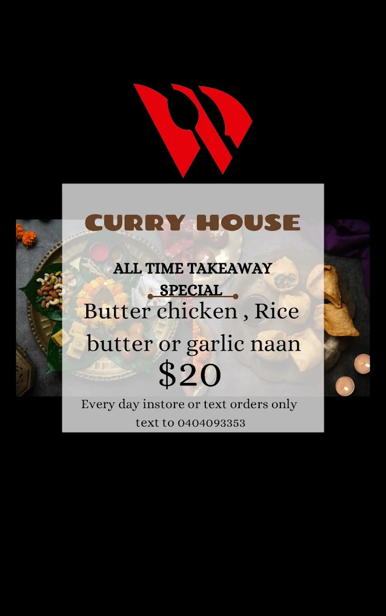 Menu, Wishart curry house