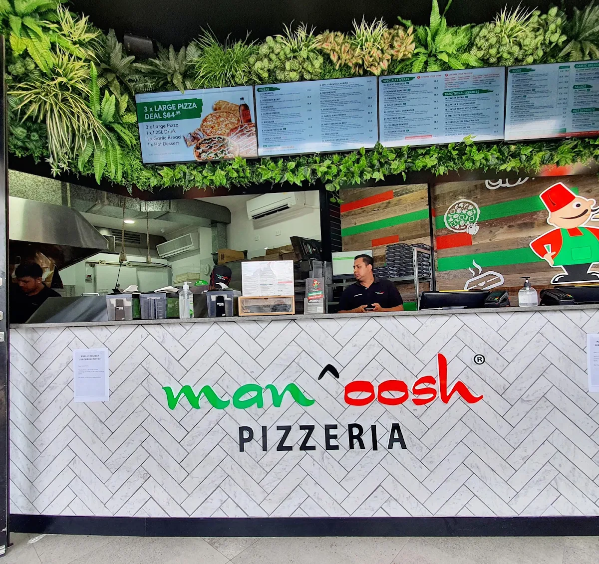 Menu, OOSHMAN Marrickville