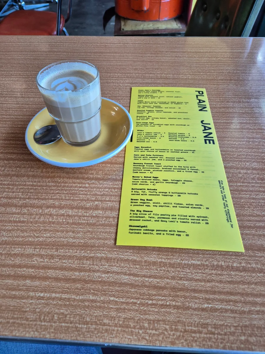 Menu, Plain Jane