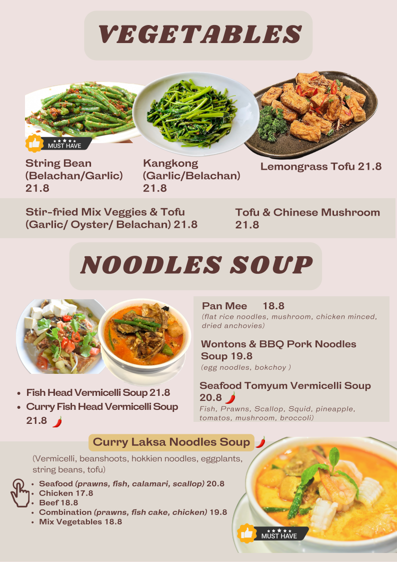 Menu, Lazat