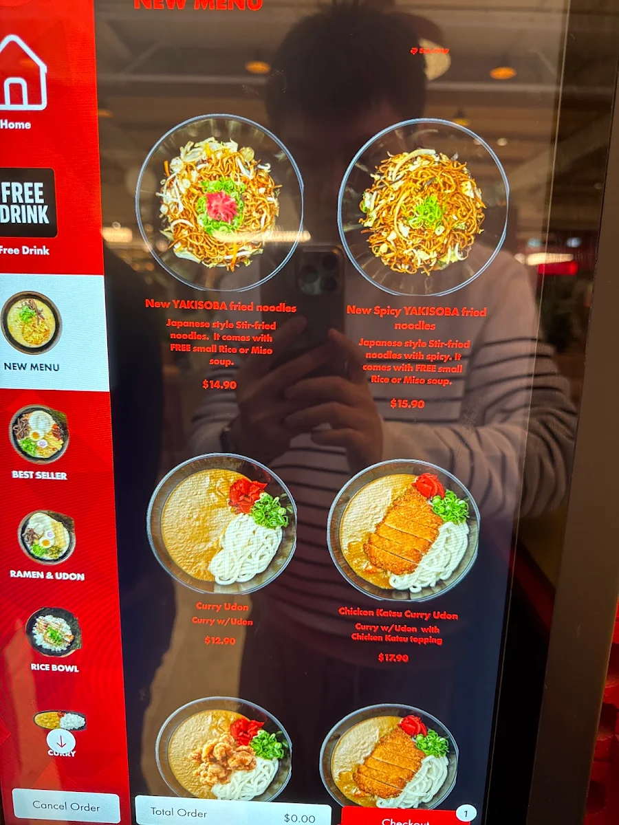 Menu, Tenkomori Chatswood