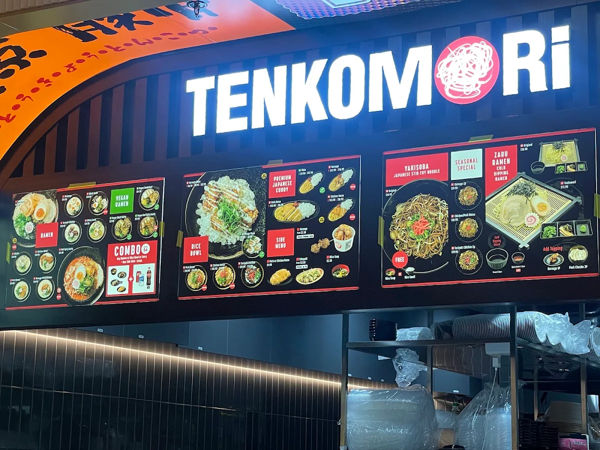 Menu, Tenkomori Chatswood