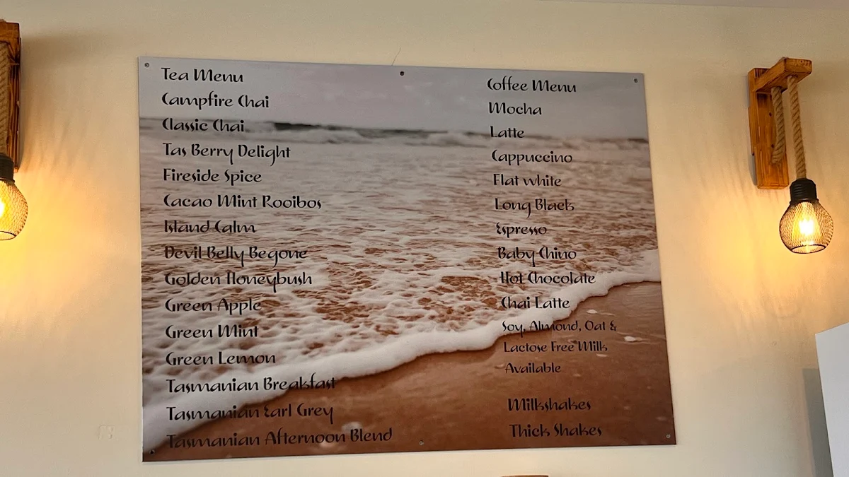 Menu, The River Mouth Cafe