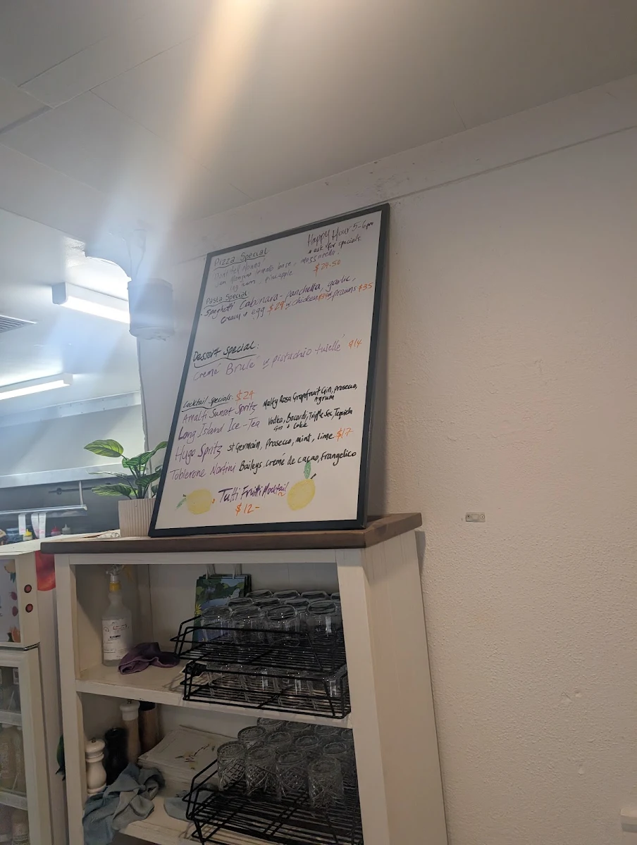 Menu, Mamma Mia Italian Kitchen