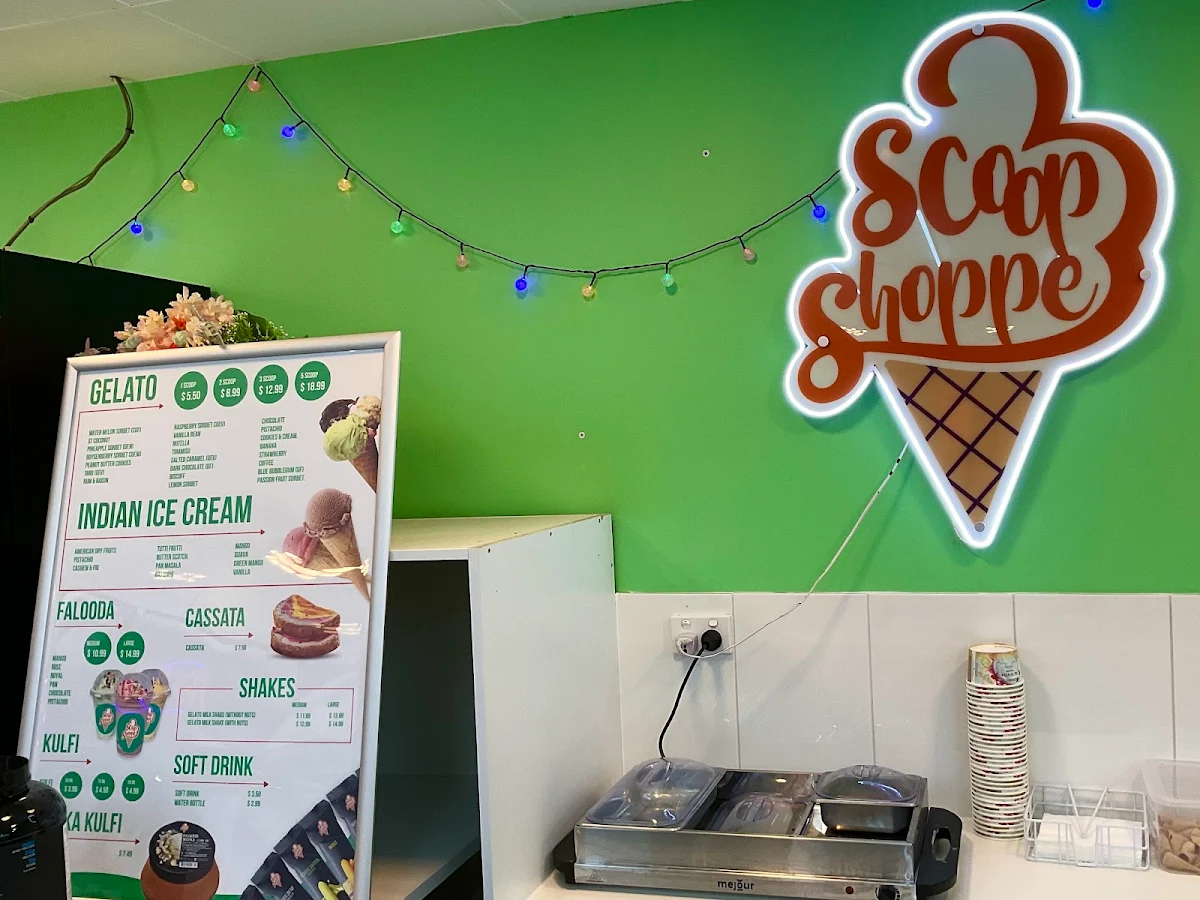 Menu, Scoop Shoppe