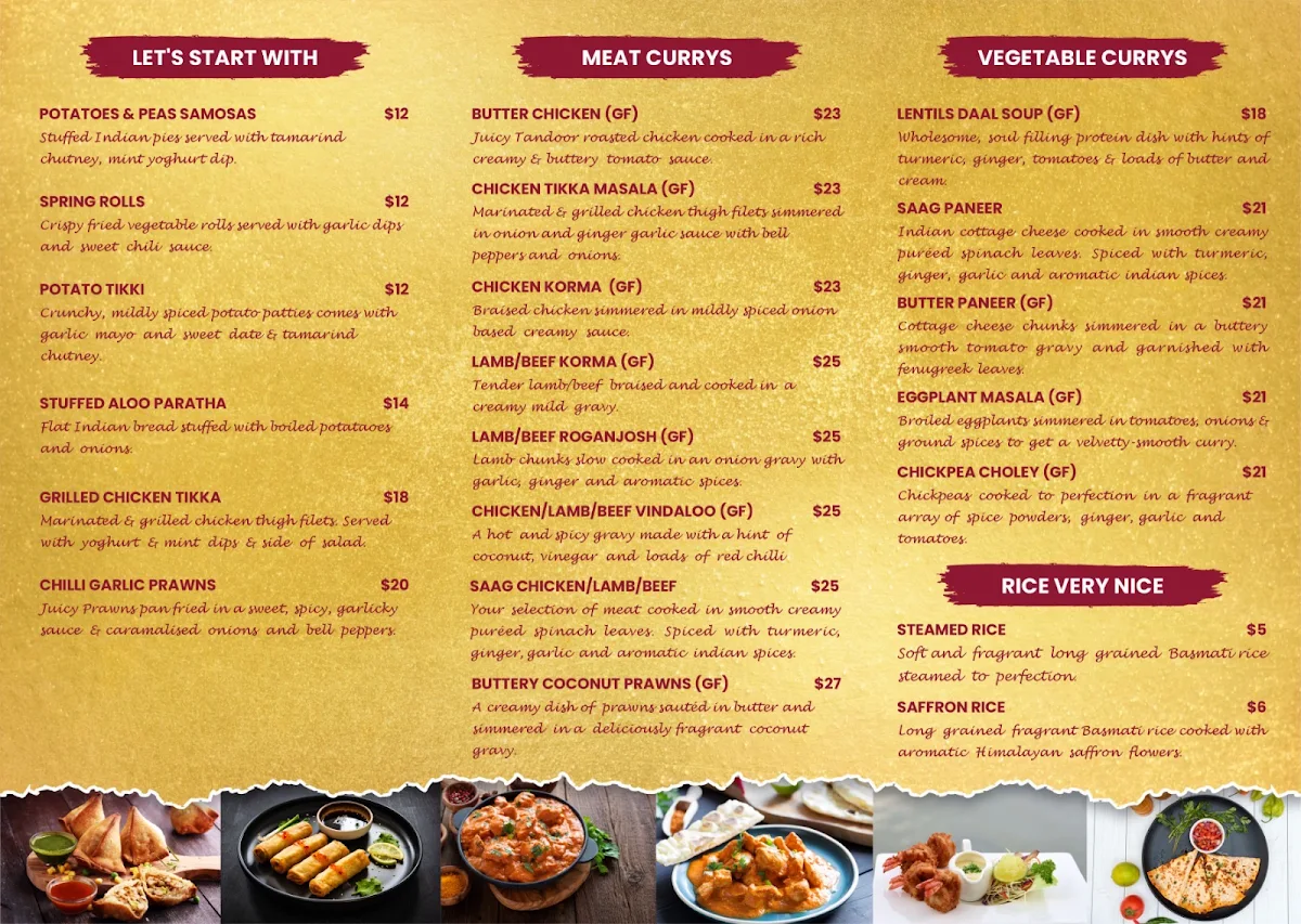 Menu, HelloFoody at Portarlington
