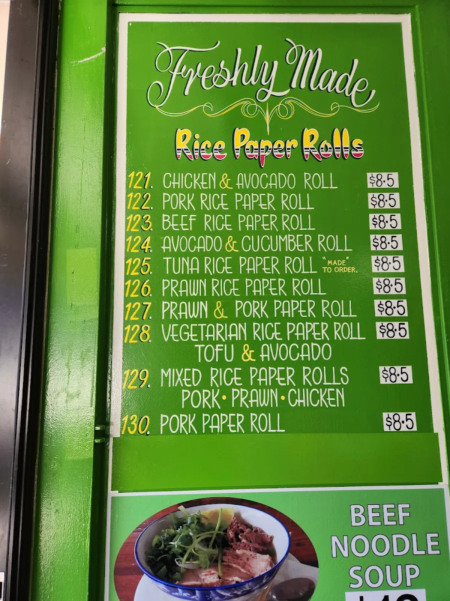 Menu, Delish Pork Roll and Juice Bar