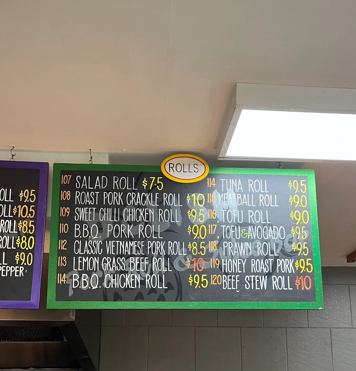 Menu, Delish Pork Roll and Juice Bar