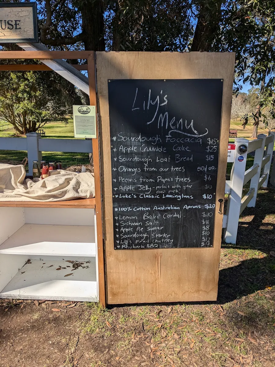 Menu, Lily's Local