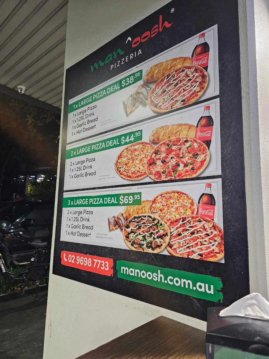 Menu, OOSHMAN Waterloo