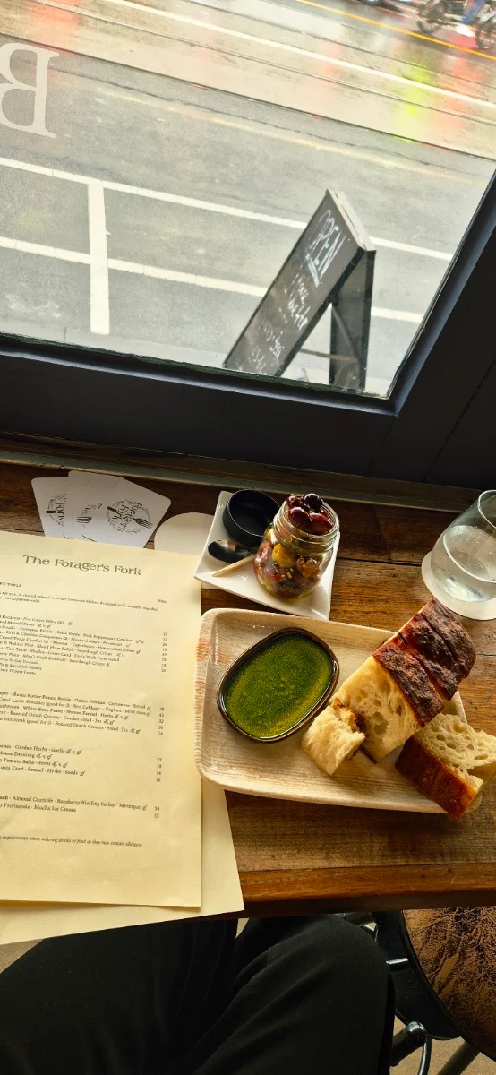 Menu, The Forager’s Fork