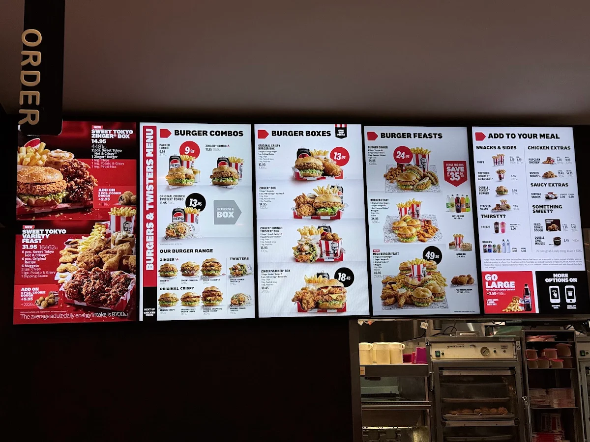 Menu, KFC Mean Fiddler