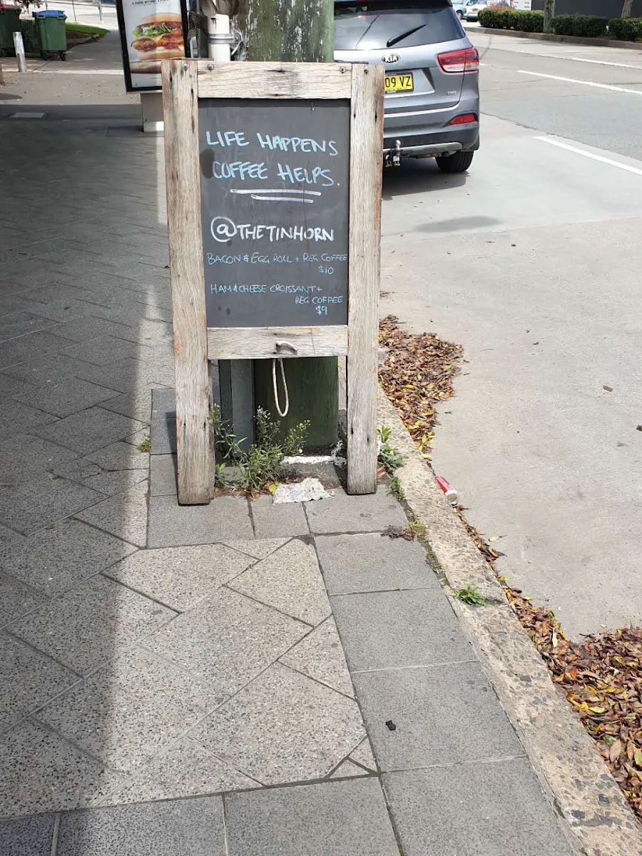 Menu, The Tinhorn Cafe