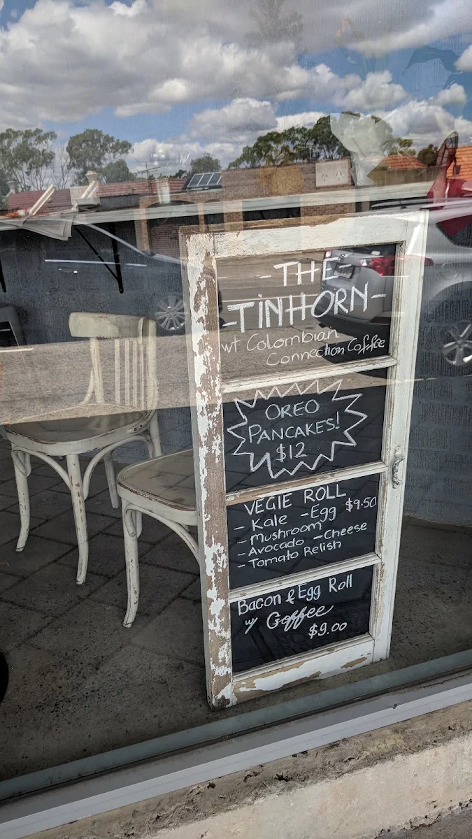 Menu, The Tinhorn Cafe