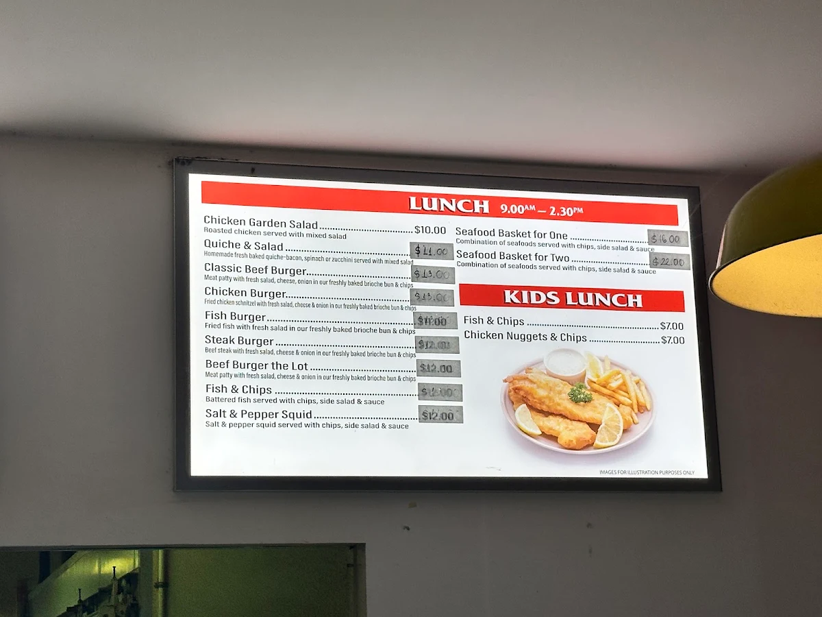 Menu, Big Apple Bakery