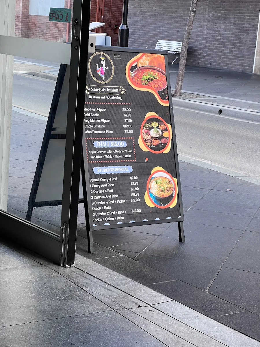 Menu, Naughty Krishna Restaurant & Catering