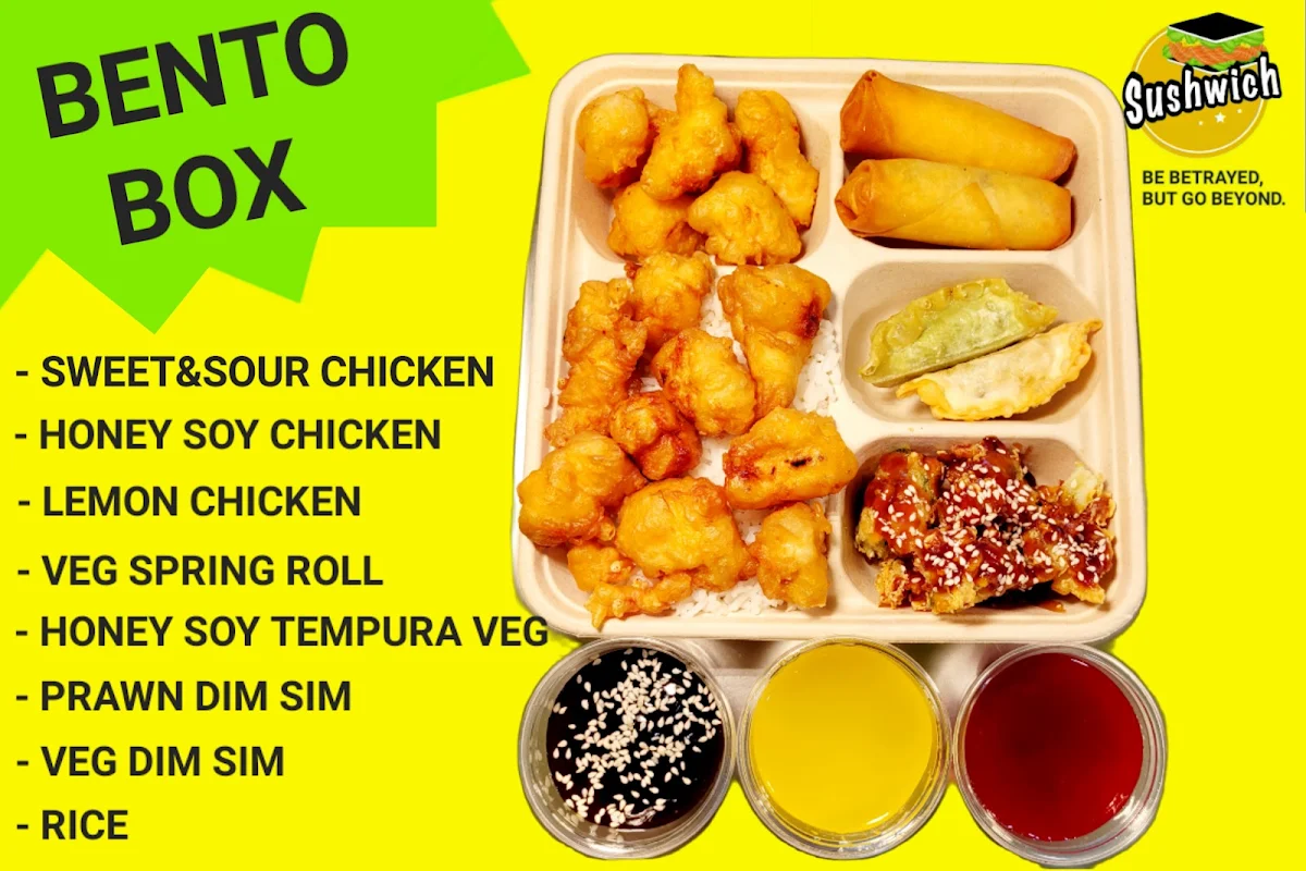 Menu, supachic fried chicken (Sushwich)